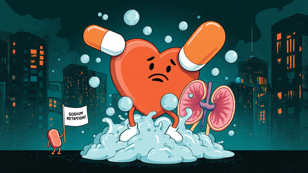 NSAIDs and Heart Failure: How Common Pain Relievers Increase Fluid Retention and Hospitalization Risk