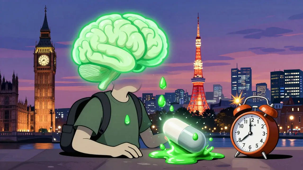 Jet Lag and Time-Released Medication Dosing across Time Zones: Why Immediate-Release Melatonin Works Better