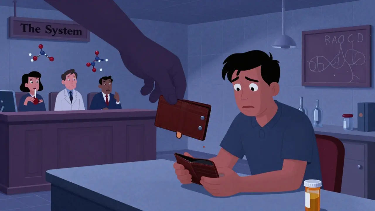Patient squeezed by healthcare costs and patent system
